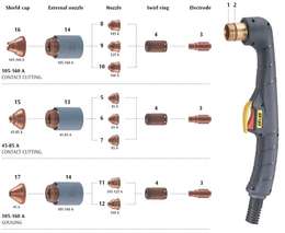 CORPS DE TORCHE PLASMA SK 25 