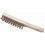 BROSSE 4 RANGS ACIER LAITONNE